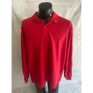 5.11 Tactical Series Red Long Sleeve Pique Knot Shirt Pen Pocket Sleeve Men’s XL